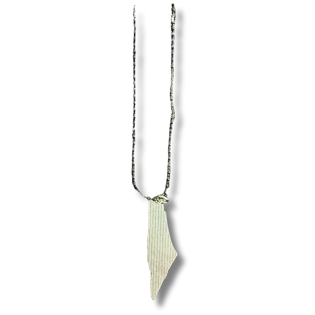 Palestine Map Necklace Palestinian Elegance
