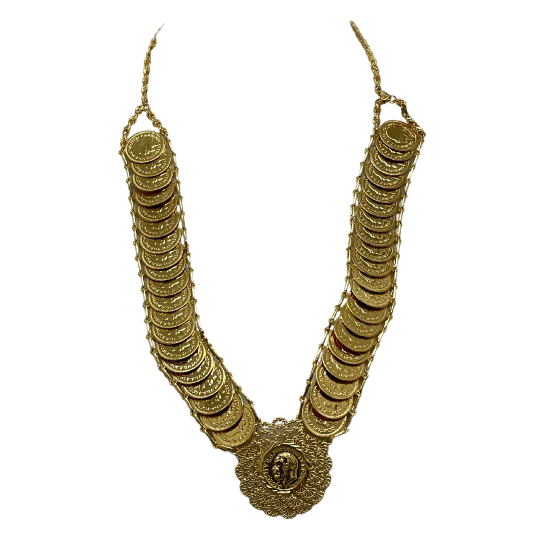Lerat Saff Necklace - Imitated Gold