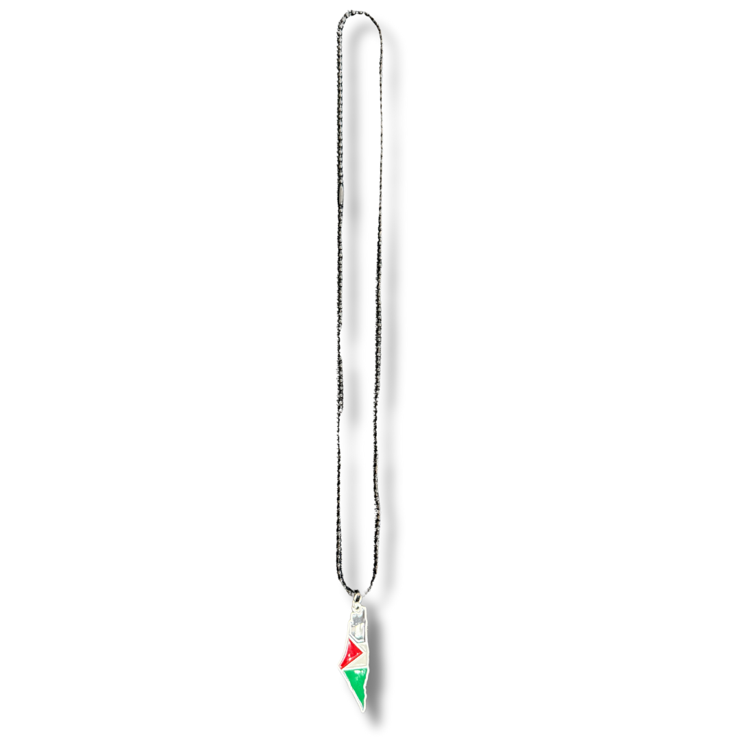 Palestine Map Necklace Palestinian Elegance