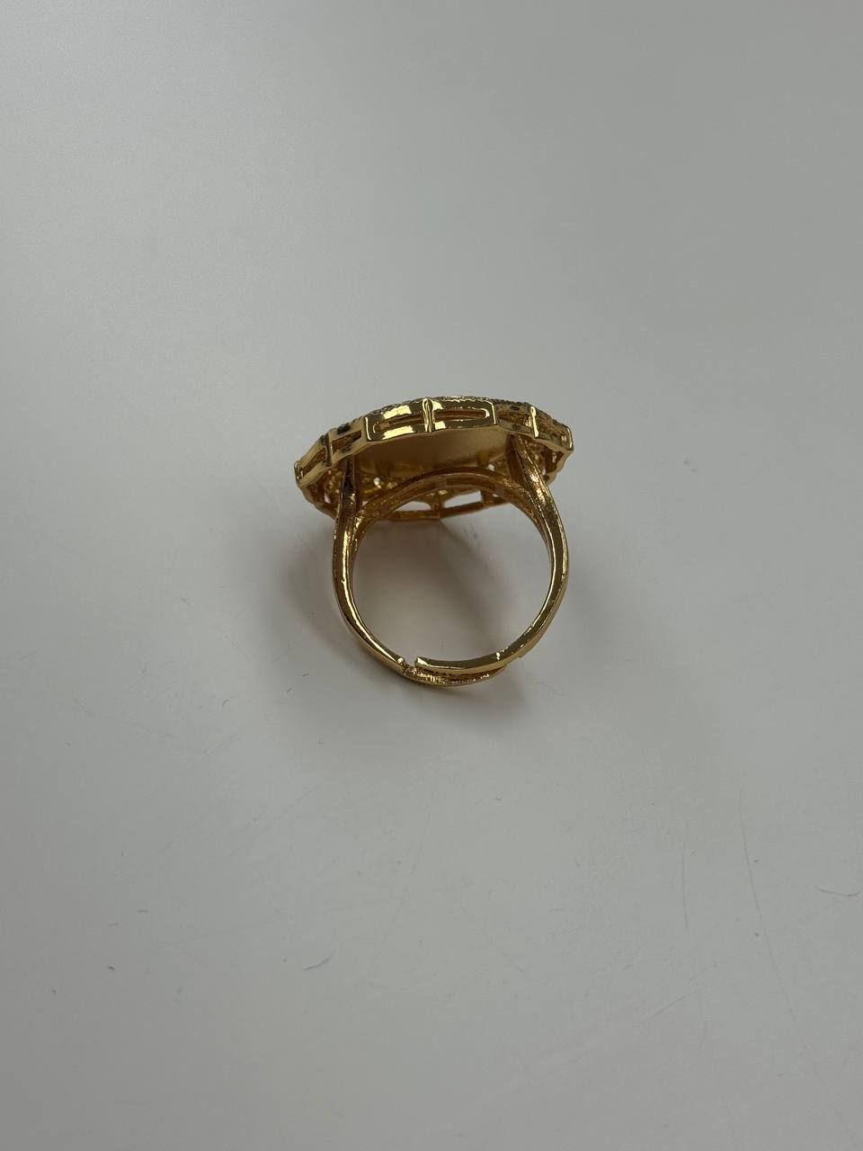 Falahi ring gold plated imitated gold ring by Palestinian Elegance with intricate design
