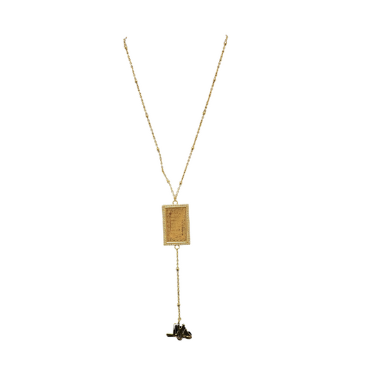 Palestinian Elegance Allah necklace gold design imitated gold pendant with delicate chain